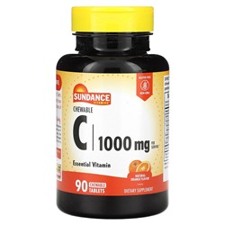 Sundance Chewable C, Natural Orange, 500 mg, 90 Chewable Tablets