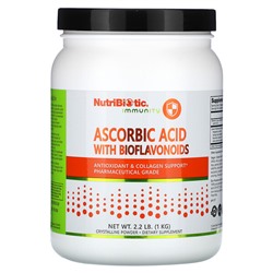 NutriBiotic Immunity, Ascorbic Acid with Bioflavonoids, 2.2 lb (1 kg)