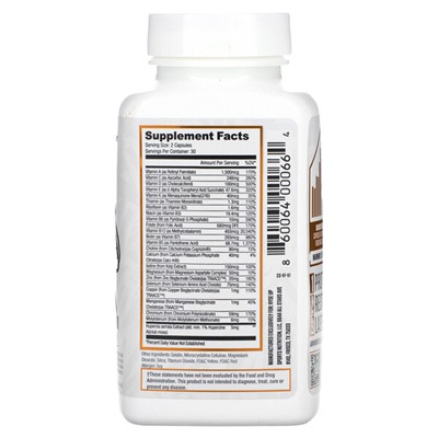 Ryse Supps Vitafocus, Multivitamin + Nootropic, 60 Gelatin Capsules