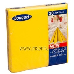 Салфетки бумажные 33*33 см DBC Желтые 2 сл 20 л