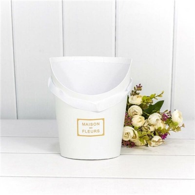 Коробка для цветов ваза 15.5*12*19 см "Maison des fleurs" Белый 447049