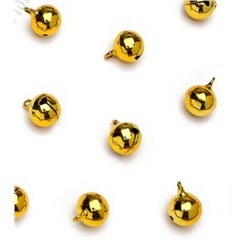 Бубенцы 12 мм (50 шт) золото 171591