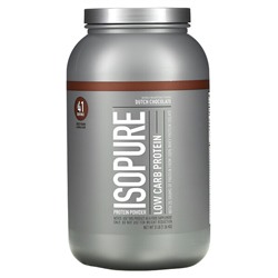 Isopure Low Carb Protein Powder, Dutch Chocolate, 3 lb (1.36 kg)