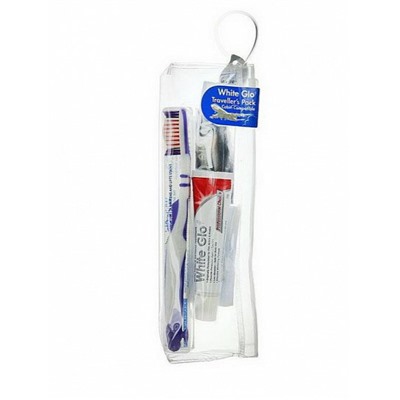 White Glo Дорожный набор White Glo зубная паста 24мл + зубная щетка+зубочистки