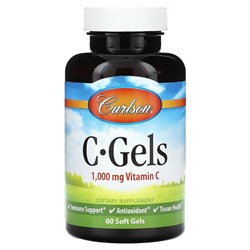 Carlson C-Gels, Vitamin C, 1,000 mg, 60 Soft Gels