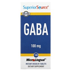 Superior Source GABA, 100 mg, 100 MicroLingual Instant Dissolve Tablets