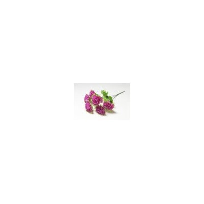 Искусственные цветы, Ветка в букете гвоздика со снежинкой 6 голов (разобранный) (1010237) микс