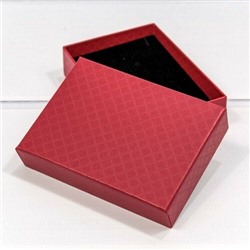 Подарочная коробка ювелирная Ромбики 11*8*3 см Красный 449850