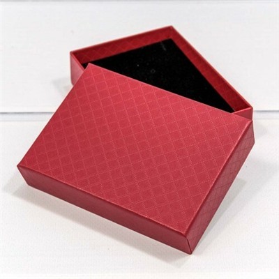 Подарочная коробка ювелирная Ромбики 11*8*3 см Красный 449850