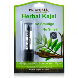 Подводка для глаз Каджал с лечебными травами, 3 г, Патанджали; Herbal kajal, 3 g, Patanjali