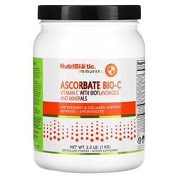 NutriBiotic Immunity, Ascorbate Bio-C, Vitamin C with Bioflavonoids and Minerals, 2.2 lb (1 kg)
