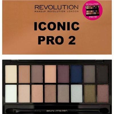 Палетка теней Makeup Revolution Iconic Pro 2 16цв