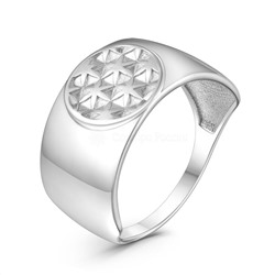 Кольцо из серебра родированное - Звёзды к-3981-р
