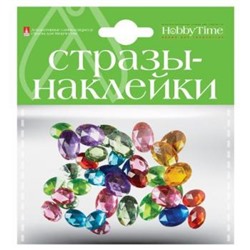 Декоративные наклейки СТРАЗЫ "КРИСТАЛЛЫ ОВАЛЬНЫЕ" НАБОР №7 2-094/07 Альт {Китай}