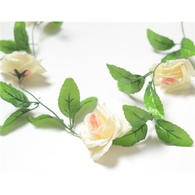 Искусственные цветы, Гирлянда лиана с розами 9 голов (1010237) (100)