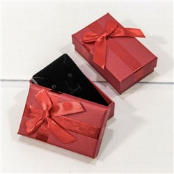 Подарочная коробка ювелирная С бантом 8*5*2.5 см Красный 447463