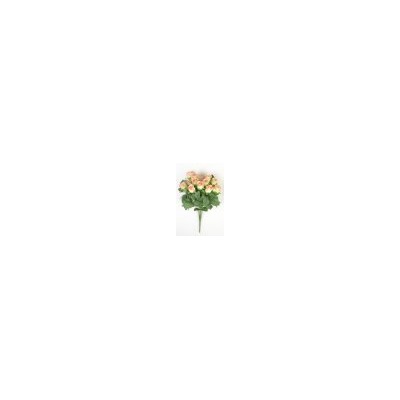 Искусственные цветы, Ветка в букете бутон роз 14 голов (1010237)