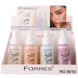 FARRES /9010-MIX/ Увлажняющий спрей шиммер для лица и тела "Crystal Spray".(12)