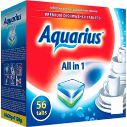 Таблетки для посудомоечных машин Aquarius (Аквариус), 56 шт
