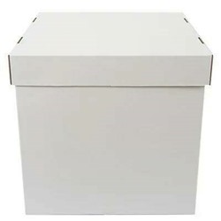 Подарочная коробка куб 60*60*60 см Для шаров белый 282230