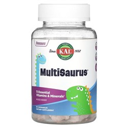 KAL MultiSaurus, Mixed Berry, 60 Chewables