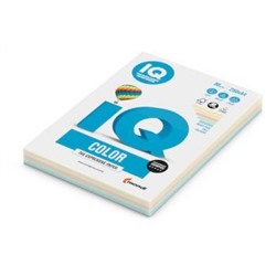 Бумага  А4 250л 80гр.  IQ Color mix 5 цв. пастель ассорти IQ-80-RB01 {Австрия}