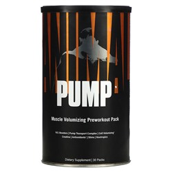Animal Pump,  Muscle Volumizing Preworkout Pack, 30 Packs