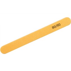 Пилочка-баф для ногтей WS-1125 Weisen желтая, 80/80, 18 см