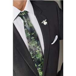 Галстук классический галстук мужской фактурный с принтом в деловом стиле "Власть убеждений" SIGNATURE #784214