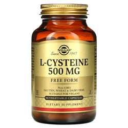 Solgar L-Cysteine, 500 mg, 90 Vegetable Capsules