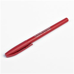 Ручка гелевая, 0.5 мм, красный, корпус красный матовый