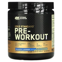 Optimum Nutrition Gold Standard Pre-Workout, Blueberry Lemonade, 10.58 oz (300 g)