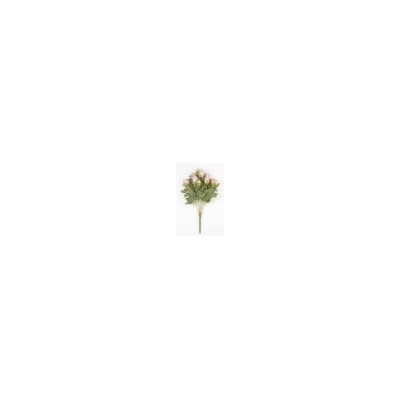 Искусственные цветы, Ветка в букете бутон роз 11 голов(1010237)
