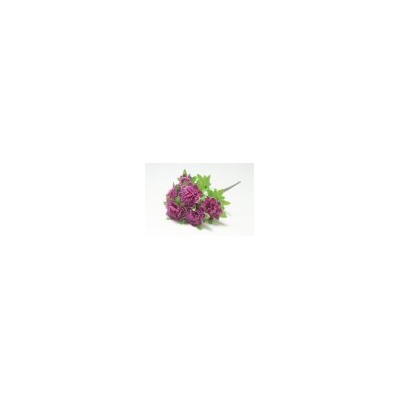Искусственные цветы, Ветка в букете гвоздичный георгин 6 голов (1010237) микс