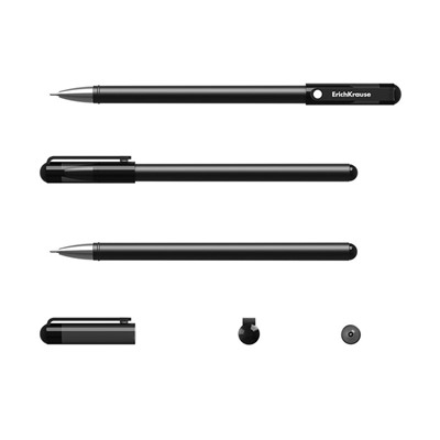 Ручка гелевая ErichKrause G-Soft, с покрытием Soft Touch, чернила чёрные, узел 0.38 мм, длина непрерывной линии составляет до 600 метров