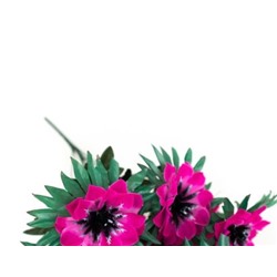 Искусственные цветы, Ветка в букете георгин с листом 9 голов (1010237)