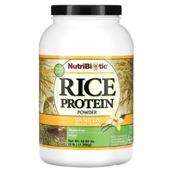 NutriBiotic Rice Protein Powder, Vanilla, 3 lb (1.36 kg)
