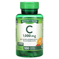 Nature's Truth Vitamin C, 1,000 mg, 100 Coated Caplets