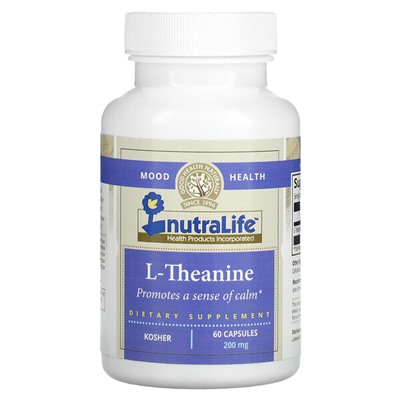 NutraLife L-Theanine, 200 mg, 60 Capsules