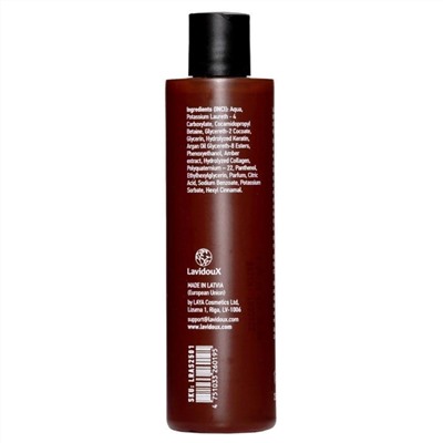 Шампунь восстанавливающий с экстрактом янтаря и аргановым маслом для поврежденных волос / LAVIDOUX 250 мл