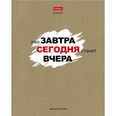 Тетрадь 48 листов в линейку "Истинные истины", обложка мелованный картон, скруглённые углы, блок офсет 65г/м2, МИКС