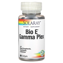 Solaray Bio E Gamma Plex, 60 Softgels
