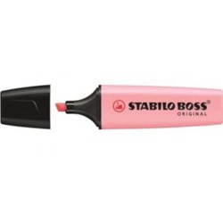 Текстовыделитель BOSS ORIGINAL PASTEL 2-5мм 70/129 розовый STABILO {Германия}