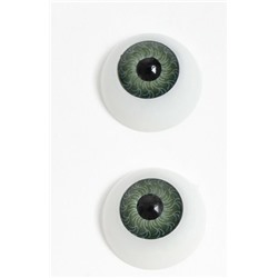 Глазки для игрушек 20 мм объемные круглые (10 шт) Зеленые 171986