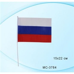 Флажок российский 14х21 см MC-3784 "Триколор" Basir {Китай}
