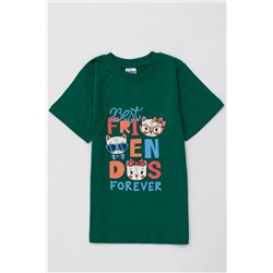 футболка детская с принтом 7443 (Зеленый)