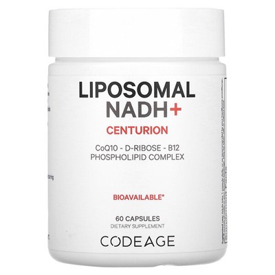 Codeage Liposomal NADH+, Centurion, 60 Capsules