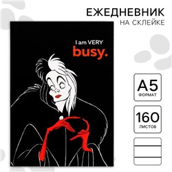 Ежедневник А5, 160 листов, I’m very busy, Villians