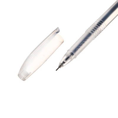 Ручка гелевая, 0.5 мм, чёрный, тонированный корпус