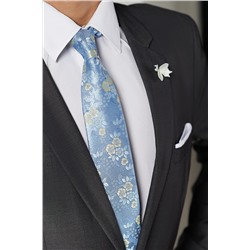 Галстук классический галстук мужской фактурный с принтом в деловом стиле "Власть убеждений" SIGNATURE #783918